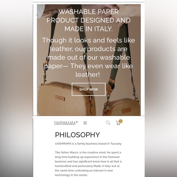 UASHMAMA®  Tote Bag. Made in Italy. - Picture 11 of 12